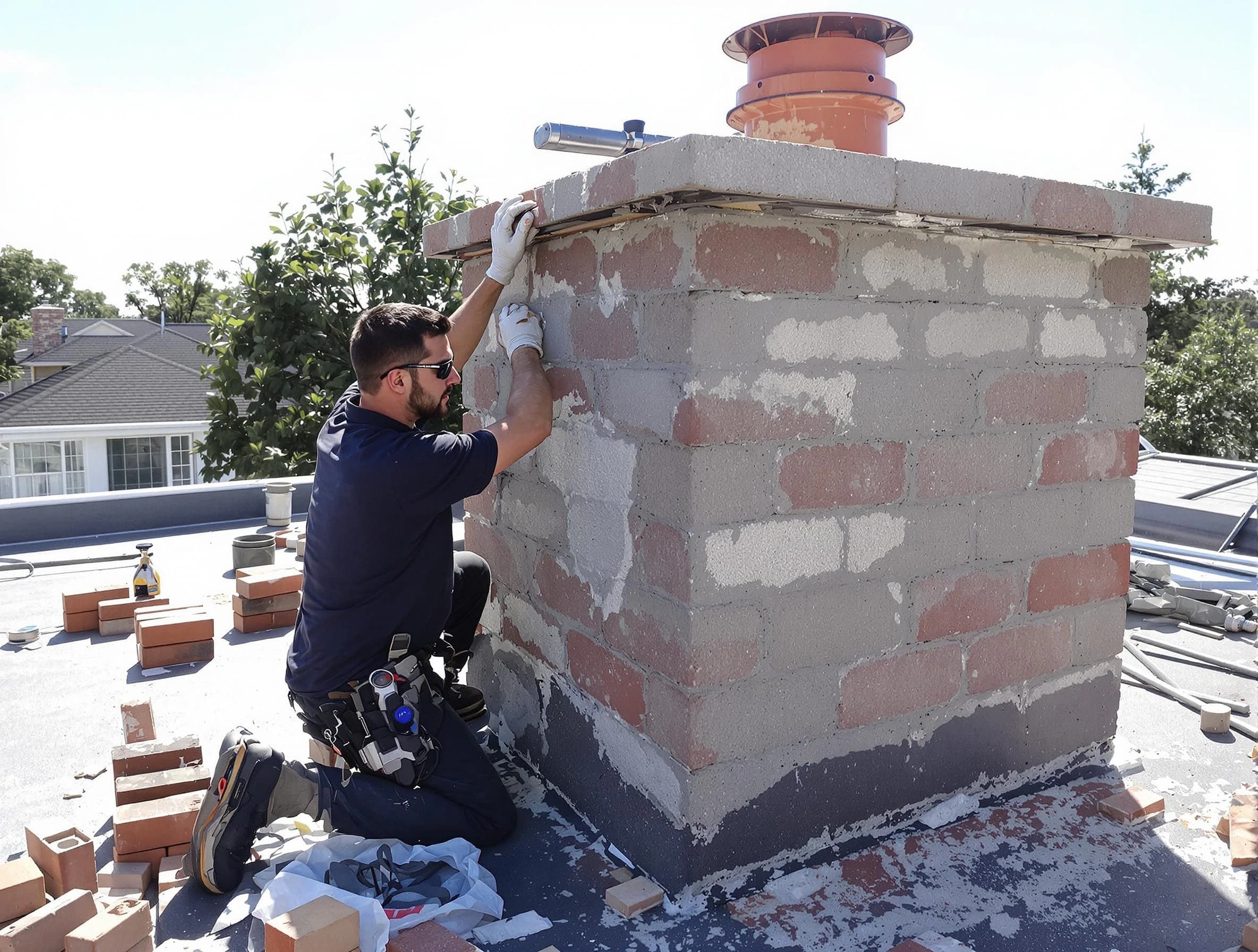 Advanced chimney repair process by Sylacauga Chimney Sweep in Sylacauga, AL