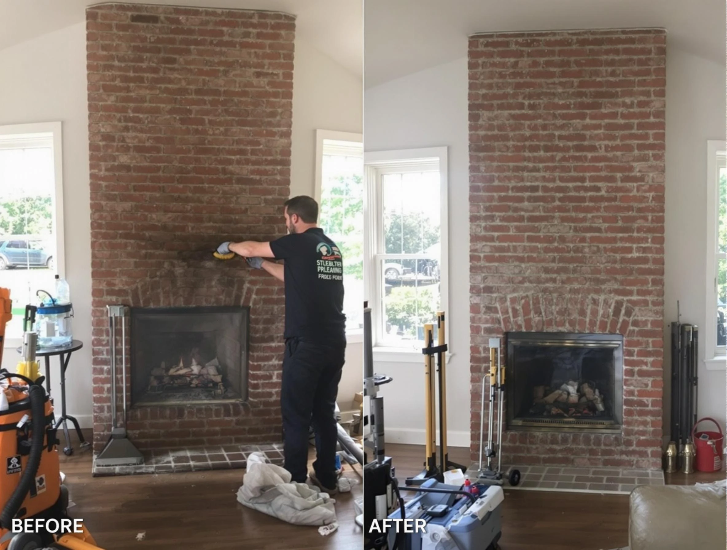 Finished chimney sweeping service by Sylacauga Chimney Sweep in Sylacauga, AL