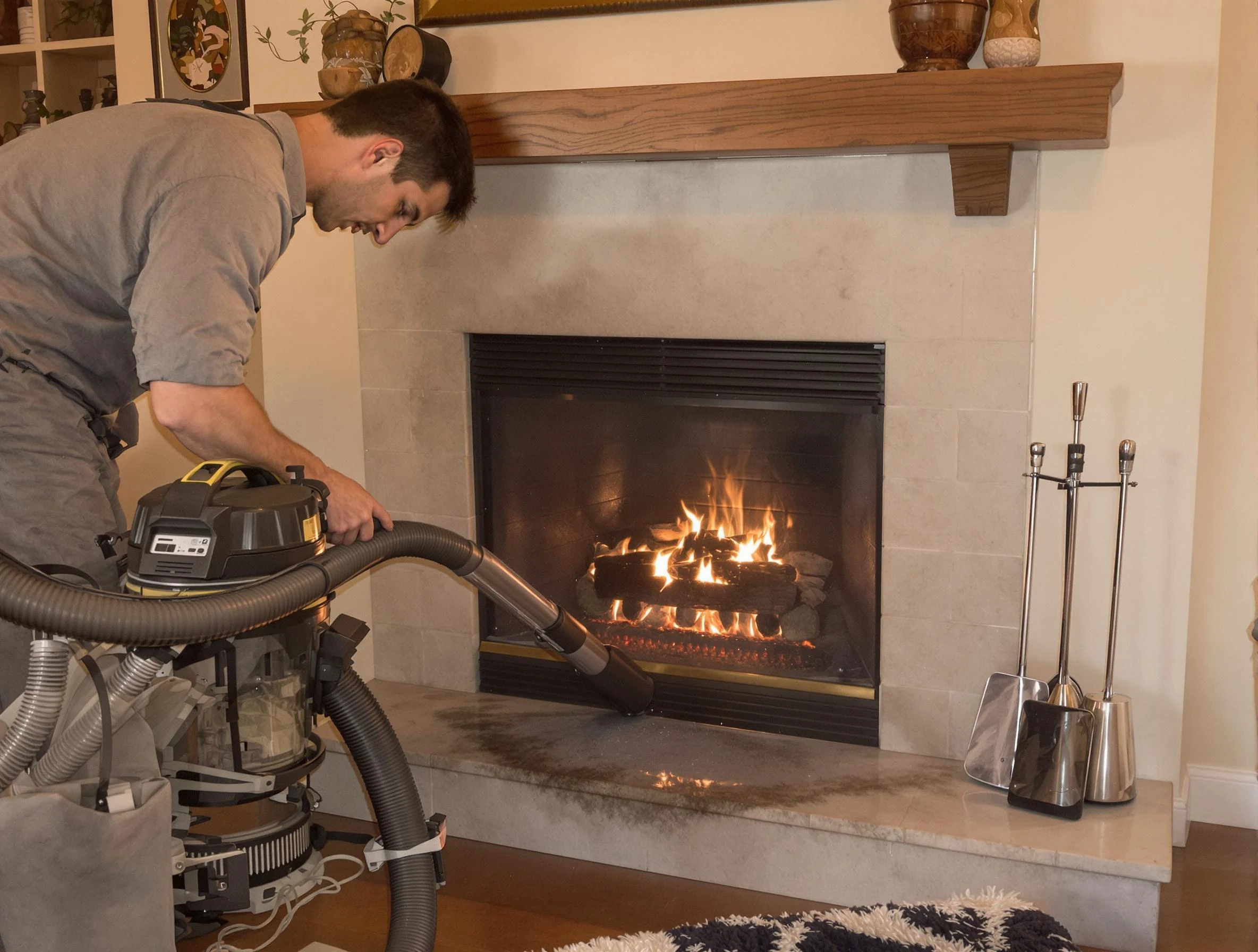 Routine fireplace upkeep by Sylacauga Chimney Sweep in Sylacauga, AL