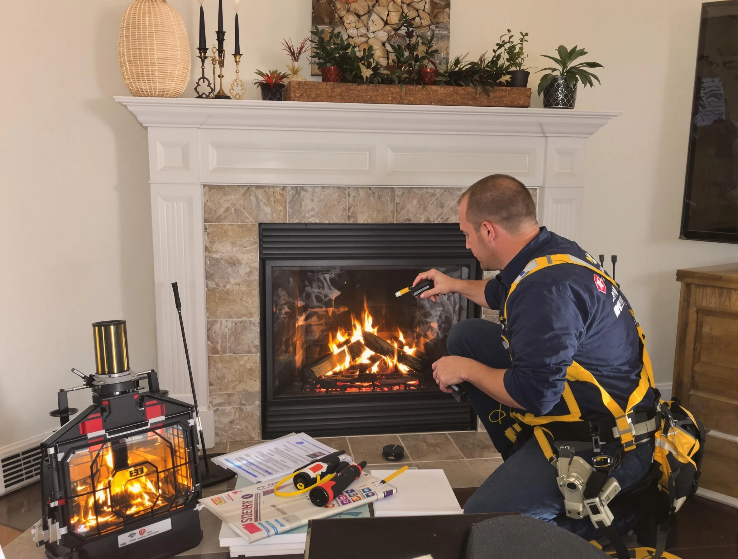 Safety-focused fireplace inspection by Sylacauga Chimney Sweep in Sylacauga, AL